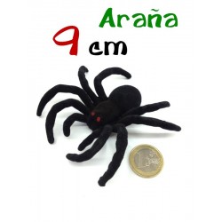 Arana aterciopelada negra 9 cm