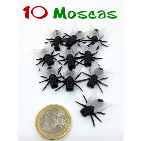 Pack de 10 moscas de alas transparentes