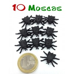 Pack de 10 moscas negras