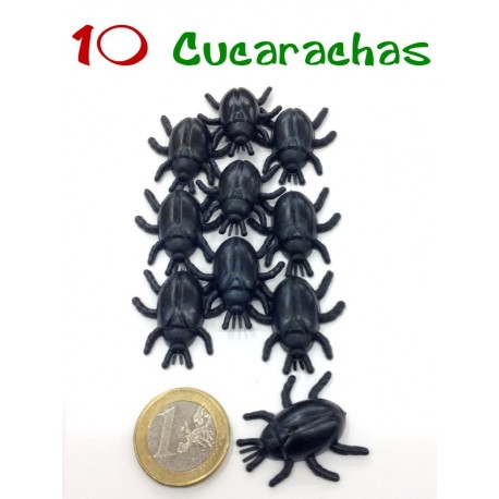 Pack 10 Cucarachas negras