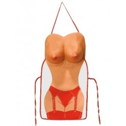 Art. Sexy Delantal con tetas en rojo