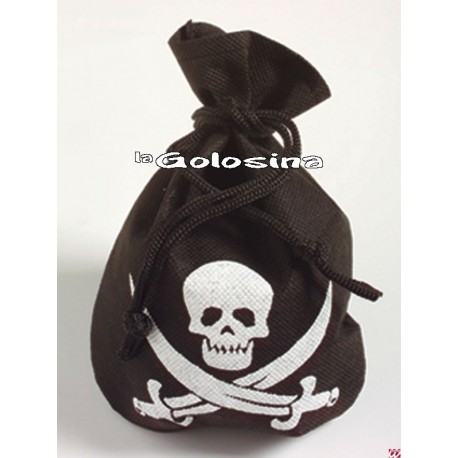 Bolso pirata negro.