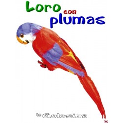 Loro con plumas.