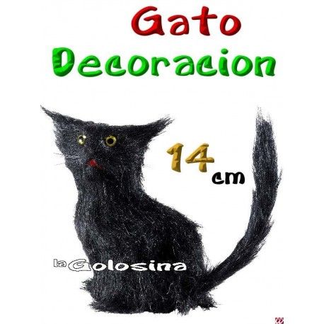 Gato decoracion 14 cm
