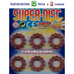Fulminantes pistones 12 tiros 6 ruedas