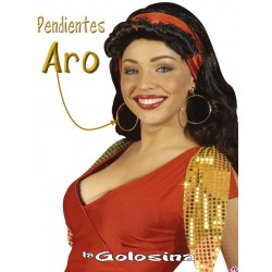 Pendientes de aro dorados