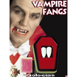 Dientes colmillos individuales vampiro