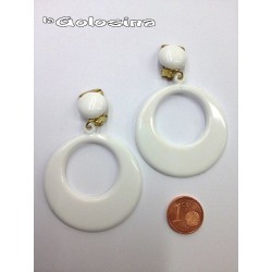 Pendientes plastico 6,5 cm