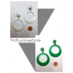 Pendientes plastico 7 cm