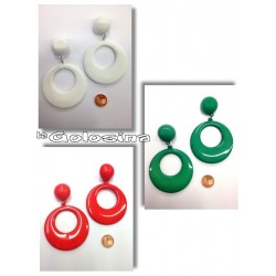 Pendientes plastico 8,5 cm