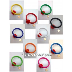 Pulsera plastico 1 cm grosor