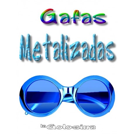 Gafas oval metalizadas