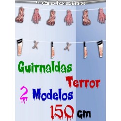 Guirnalda TERROR 2 modelos 150 cm