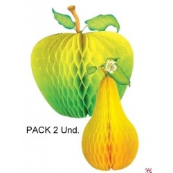 Frutas colgantes guirnaldas manzana pera
