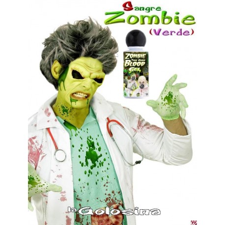 Maquillaje Gel sangre verde Zombie 28 ml