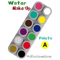 Maquillaje al Agua Pure Paleta 12 colores Grimas