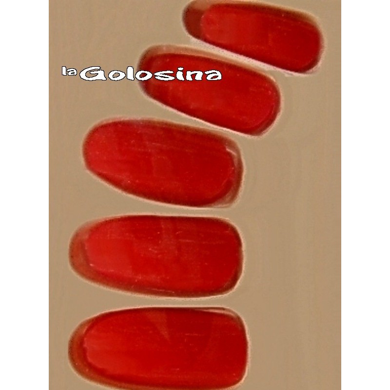 Uñas Rojas agranatadas - La Golosina