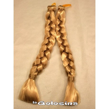 Trenzas cortas 25 cm largura.