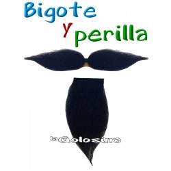 Bigote y perilla alargado
