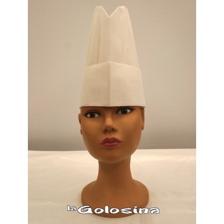 Gorro cocinero de papel alto