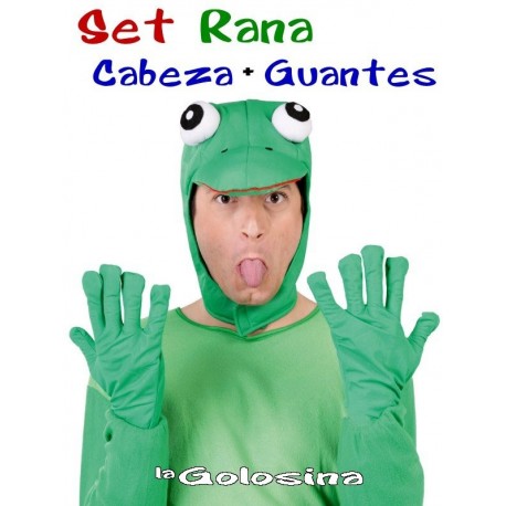 Sombrero Gorro + guantes de Rana