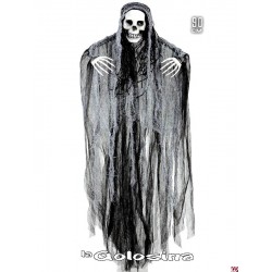 Calavera colgante con manos 90 cm.