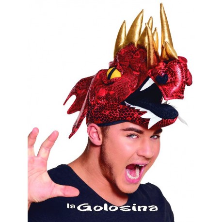 Gorro dragon rojo