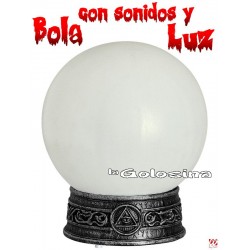 Bola con luces y sonidos (halloween, mago)