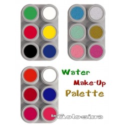 Maquillaje al Agua Paleta 6 colores Grimas