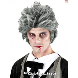 Peluca Hombre Zombie Gris