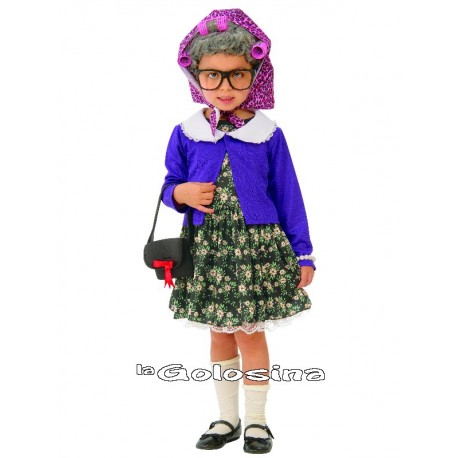 Disfraz Niña: Abuela, abuelita.