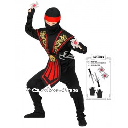 Disfraz Niño: Ninja con armas.