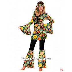 Disfraz Hippie Chica (Años 70 - GROOVY). 2