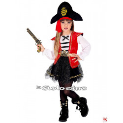 Disfraz Niño: Pirata chica.