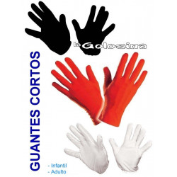 Guantes cortos