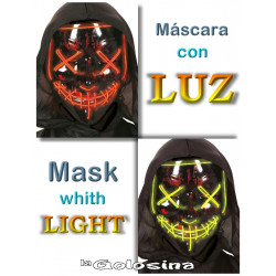 Careta / Mascara con LUZ.