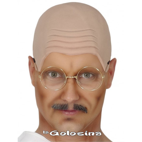 Calva sin pelo.