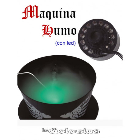 Maquina de humo con led.