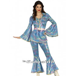 Disfraz Disco Girl Blue.