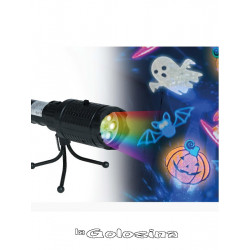 Proyector led 22 cms con tripode pilas/usb