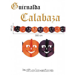 Guirnalda calabaza 17 x 300 cm.