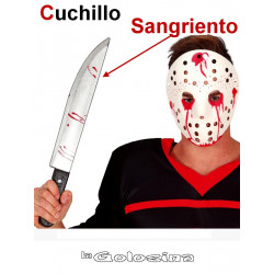 Cuchillo con sangre, 50 cm.