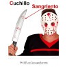 Cuchillo con sangre, 50 cm.