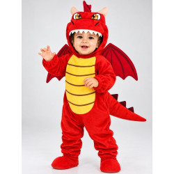 Disfraz Niña: Dragón rojo