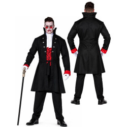 Disfraz Dracula, Vampiro chaqueta larga