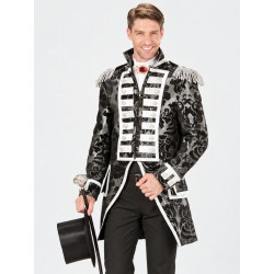 Chaqueta Adamascada ng/pl - pechera plata.