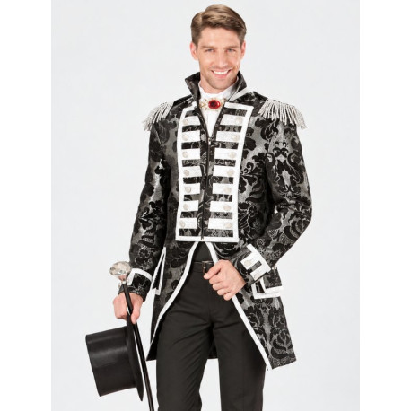 Chaqueta Adamascada ng/pl - pechera plata.