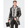 Chaqueta Adamascada ng/pl - pechera plata.