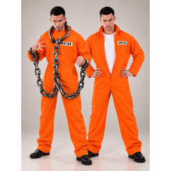 Disfraz Preso, buzo naranja.