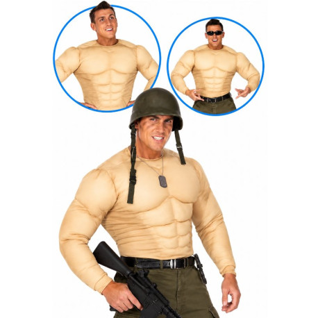 Forzudo, camiseta musculos.
